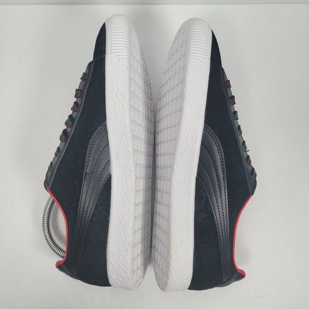 Puma Clyde Women's Black & Red Sneaker 365589-01 US Size 8.5 - Picture 6 of 8